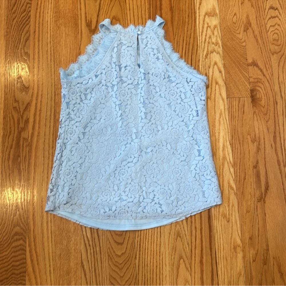 Like New Berryou Lace Tank Top- Blue, Size Medium - Picture 10 of 11